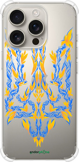 Силикон с усиленными углами чехол Герб Украины v3 для Apple iPhone 16 Pro - 5313sp-3708 изображение 