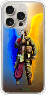 Силіконовий протиударний с посиленими кутами чехол Воїн Ангел  для Apple iPhone 16 Pro - 5317sp-3708 изображение 