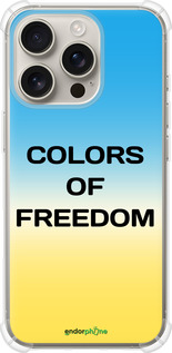 Силикон с усиленными углами чехол Colors of Freedom для Apple iPhone 16 Pro - 5453sp-3708 изображение 