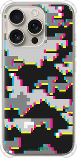 Силикон с усиленными углами чехол Пиксельный камуфляж для Apple iPhone 16 Pro - 5481sp-3708 изображение 