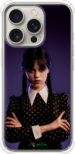 Силикон с усиленными углами чехол Wednesday v3 для Apple iPhone 16 Pro - 5517sp-3708 изображение 