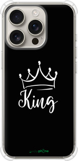 Силикон с усиленными углами чехол Queen & King для него для Apple iPhone 16 Pro - 5521sp-3708 изображение 