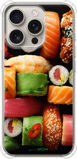 Силіконовий протиударний с посиленими кутами чехол Суші v2 для Apple iPhone 16 Pro - 5539sp-3708 изображение 