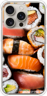 Силіконовий протиударний с посиленими кутами чехол Суші v3 для Apple iPhone 16 Pro - 5540sp-3708 изображение 