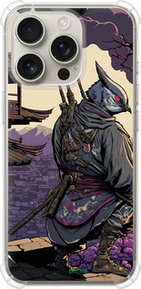 Силикон с усиленными углами чехол Птица воин для Apple iPhone 16 Pro - 5587sp-3708 изображение 