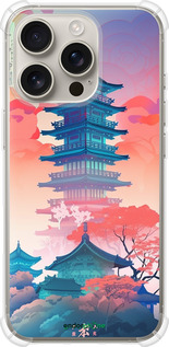 Силикон с усиленными углами чехол Япония монастырь для Apple iPhone 16 Pro - 5590sp-3708 изображение 