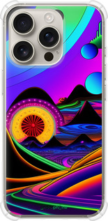 Силикон с усиленными углами чехол Абстракция v3 для Apple iPhone 16 Pro - 5620sp-3708 изображение 