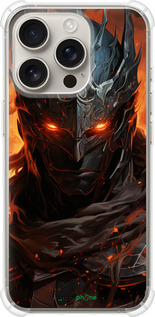 Силикон с усиленными углами чехол Темный рыцарь для Apple iPhone 16 Pro - 5650sp-3708 изображение 