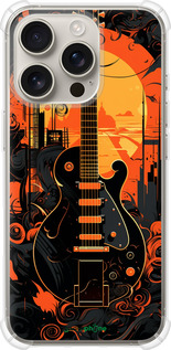 Силіконовий протиударний с посиленими кутами чехол Гитара для Apple iPhone 16 Pro - 5957sp-3708 изображение 