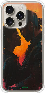 Силіконовий протиударний с посиленими кутами чехол Кохання на полотні для Apple iPhone 16 Pro - 6067sp-3708 изображение 