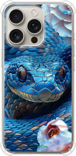 Силикон с усиленными углами чехол Blue Snake для Apple iPhone 16 Pro - 6079sp-3708 изображение 