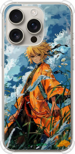 Силикон с усиленными углами чехол Zenitsu Agatsuma для Apple iPhone 16 Pro - 6117sp-3708 изображение 