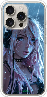 Силикон с усиленными углами чехол Неоновый дождь для Apple iPhone 16 Pro - 6119sp-3708 изображение 