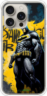 Силикон с усиленными углами чехол Бетмен для Apple iPhone 16 Pro - 6290sp-3708 изображение 