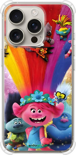 Силикон с усиленными углами чехол Троли для Apple iPhone 16 Pro - 6343sp-3708 изображение 