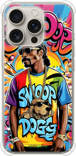 Силіконовий протиударний с посиленими кутами чехол Снуп дог для Apple iPhone 16 Pro - 6348sp-3708 изображение 