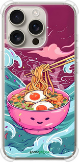 Силіконовий протиударний с посиленими кутами чехол Рамен для Apple iPhone 16 Pro - 6360sp-3708 изображение 