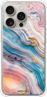 Силіконовий протиударний с посиленими кутами чехол Мрамор красивый для Apple iPhone 16 Pro - 6376sp-3708 изображение 