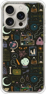 Силикон с усиленными углами чехол Колдовской принт для Apple iPhone 16 Pro - 6425sp-3708 изображение 