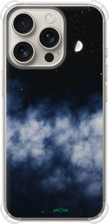 Силикон с усиленными углами чехол Ночное небо для Apple iPhone 16 Pro - 6450sp-3708 изображение 