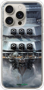 Силіконовий протиударний с посиленими кутами чехол Лінкор, world of tanks, wargaming, військовий корабель для Apple iPhone 16 Pro - 6453sp-3708 изображение 