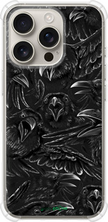 Силикон с усиленными углами чехол Воронья ярость для Apple iPhone 16 Pro - 6474sp-3708 изображение 