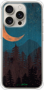 Силіконовий протиударний с посиленими кутами чехол Зоряний ліс для Apple iPhone 16 Pro - 6480sp-3708 изображение 