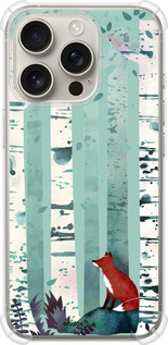 Силикон с усиленными углами чехол Лис в зелёном лесу для Apple iPhone 16 Pro - 6547sp-3708 изображение 