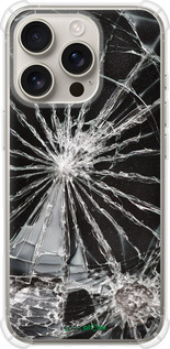 Силикон с усиленными углами чехол Glass для Apple iPhone 16 Pro - 6608sp-3708 изображение 