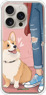 Силіконовий протиударний с посиленими кутами чехол Корги 3 для Apple iPhone 16 Pro - 6707sp-3708 изображение 
