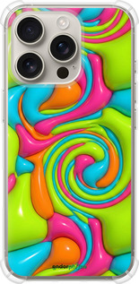 Силіконовий протиударний с посиленими кутами чехол Y2K Jelly Dream для Apple iPhone 16 Pro - 6780sp-3708 изображение 