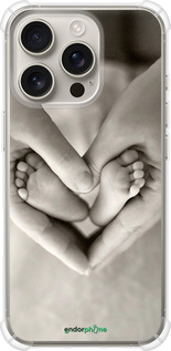 Силикон с усиленными углами чехол Любовь для Apple iPhone 16 Pro - 699sp-3708 изображение 