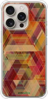 Силіконовий протиударний с посиленими кутами чехол Геометричний візерунок для Apple iPhone 16 Pro - 904sp-3708 изображение 