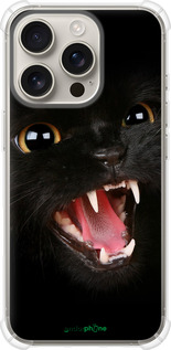 Силикон с усиленными углами чехол Чёрная кошка для Apple iPhone 16 Pro - 932sp-3708 изображение 