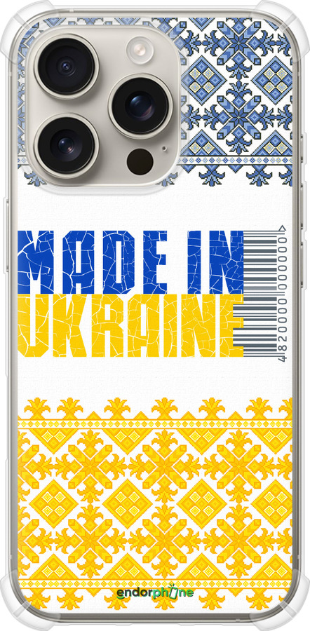 Силикон с усиленными углами чехол Made in Ukraine для Apple iPhone 16 Pro - 1146sp-3708 изображение 
