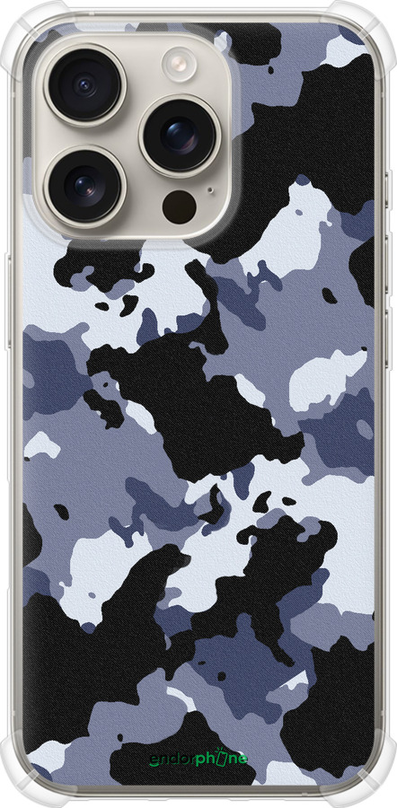 Силикон с усиленными углами чехол Камуфляж v4 для Apple iPhone 16 Pro - 1182sp-3708 изображение 