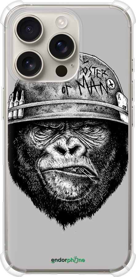 Силикон с усиленными углами чехол military monkey для Apple iPhone 16 Pro - 4177sp-3708 изображение 