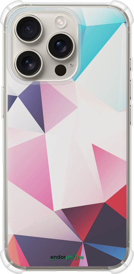 Силикон с усиленными углами чехол Геометрия 3 для Apple iPhone 16 Pro - 4415sp-3708 изображение 