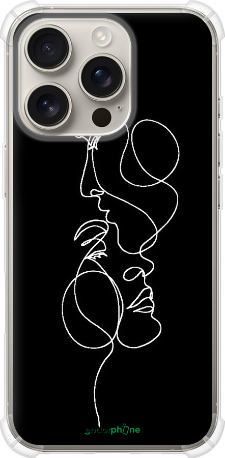 Силикон с усиленными углами чехол Пара для Apple iPhone 16 Pro - 4457sp-3708 изображение 
