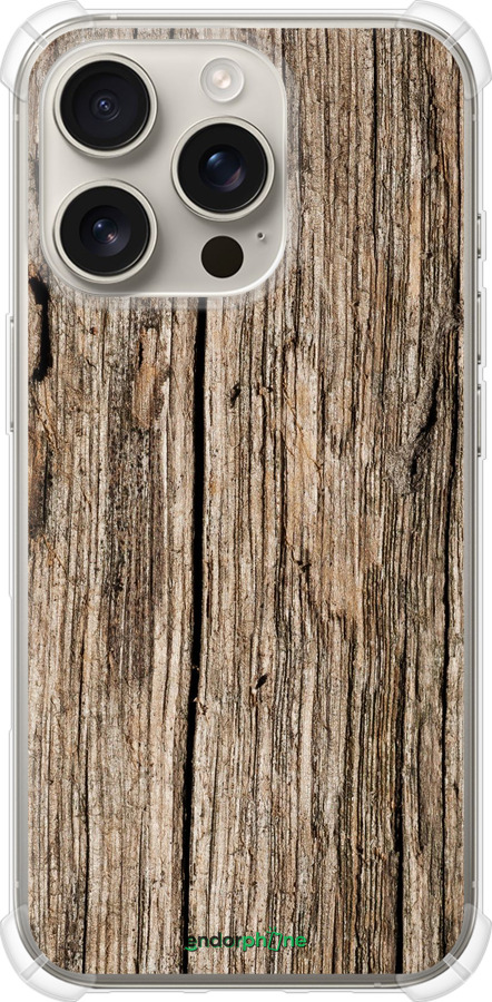 Силикон с усиленными углами чехол Текстура дерева для Apple iPhone 16 Pro - 4476sp-3708 изображение 