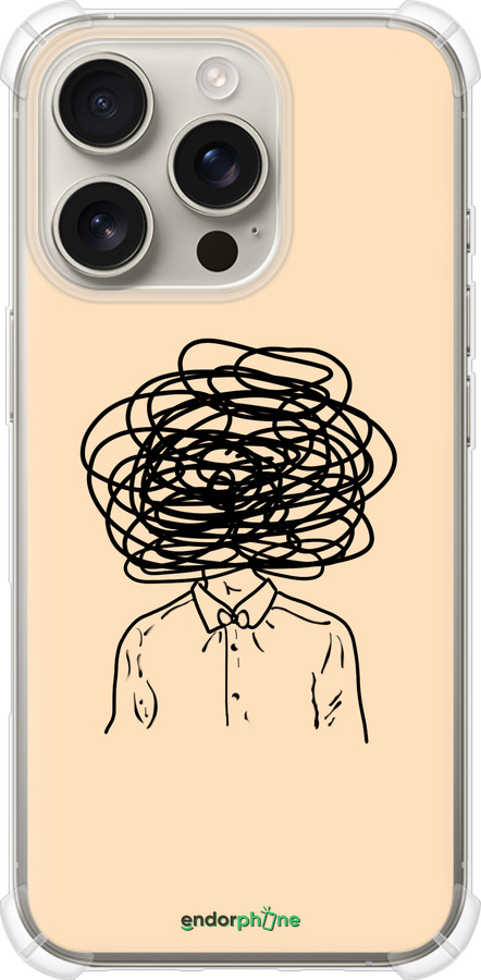 Силіконовий протиударний с посиленими кутами чехол Думки для Apple iPhone 16 Pro - 4568sp-3708 изображение 