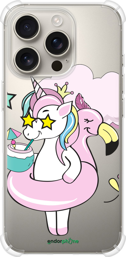 Силикон с усиленными углами чехол Crown Unicorn для Apple iPhone 16 Pro - 4660sp-3708 изображение 