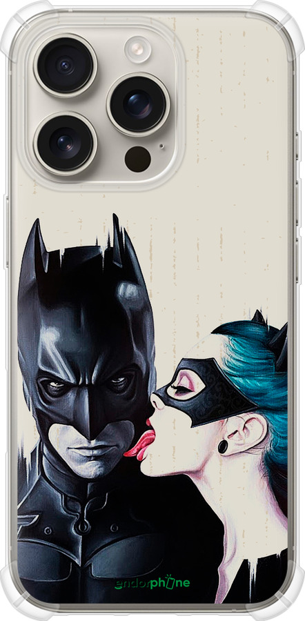 Силикон с усиленными углами чехол Бэтмен для Apple iPhone 16 Pro - 4678sp-3708 изображение 