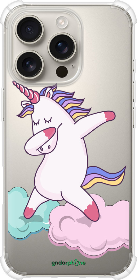 Силіконовий протиударний с посиленими кутами чехол Єдиноріг для Apple iPhone 16 Pro - 4702sp-3708 изображение 