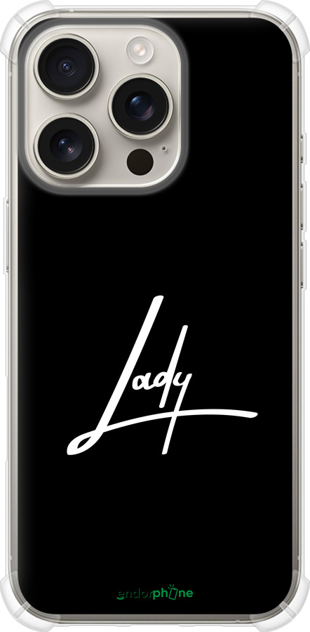 Силіконовий протиударний с посиленими кутами чехол Lady 2 для Apple iPhone 16 Pro - 4867sp-3708 изображение 
