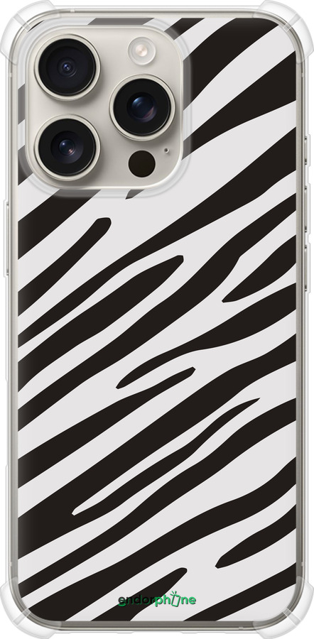 Силіконовий протиударний с посиленими кутами чехол Класична зебра для Apple iPhone 16 Pro - 4874sp-3708 изображение 