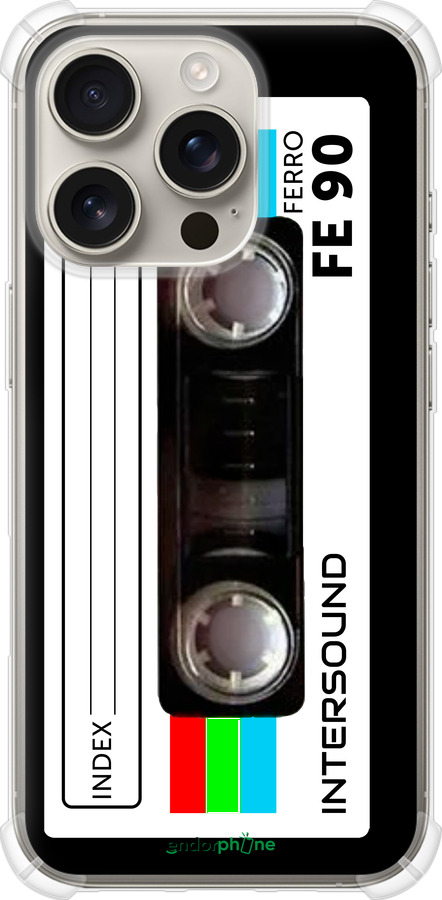 Силикон с усиленными углами чехол Кассета с90 для Apple iPhone 16 Pro - 4894sp-3708 изображение 