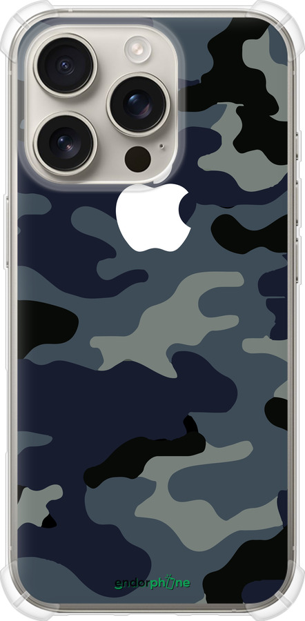 Силикон с усиленными углами чехол Камуфляж 1 для Apple iPhone 16 Pro - 4897sp-3708 изображение 