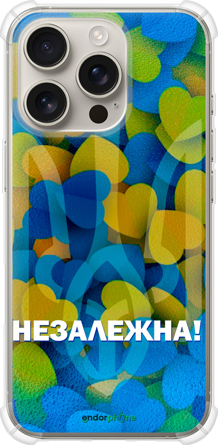 Силикон с усиленными углами чехол Незалежна для Apple iPhone 16 Pro - 5447sp-3708 изображение 