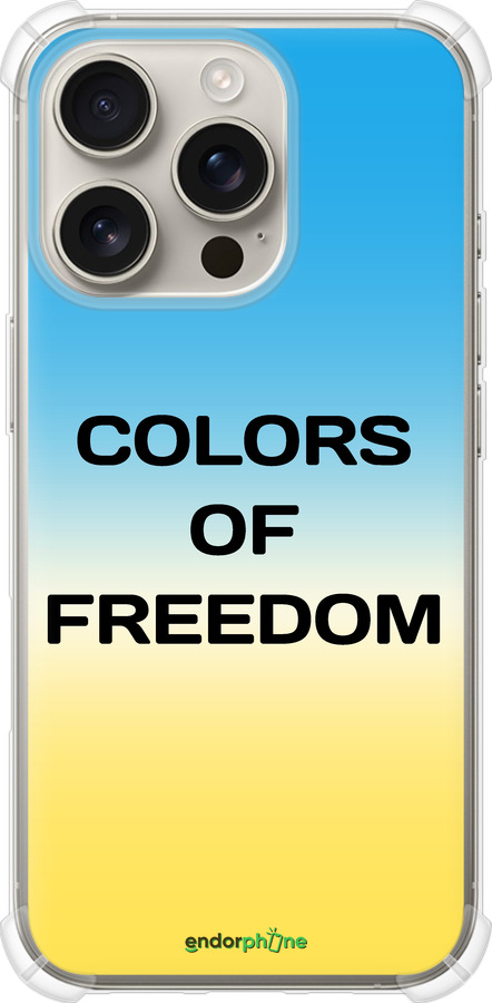 Силикон с усиленными углами чехол Colors of Freedom для Apple iPhone 16 Pro - 5453sp-3708 изображение 